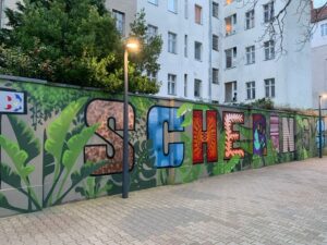 "Schering" als Graffiti