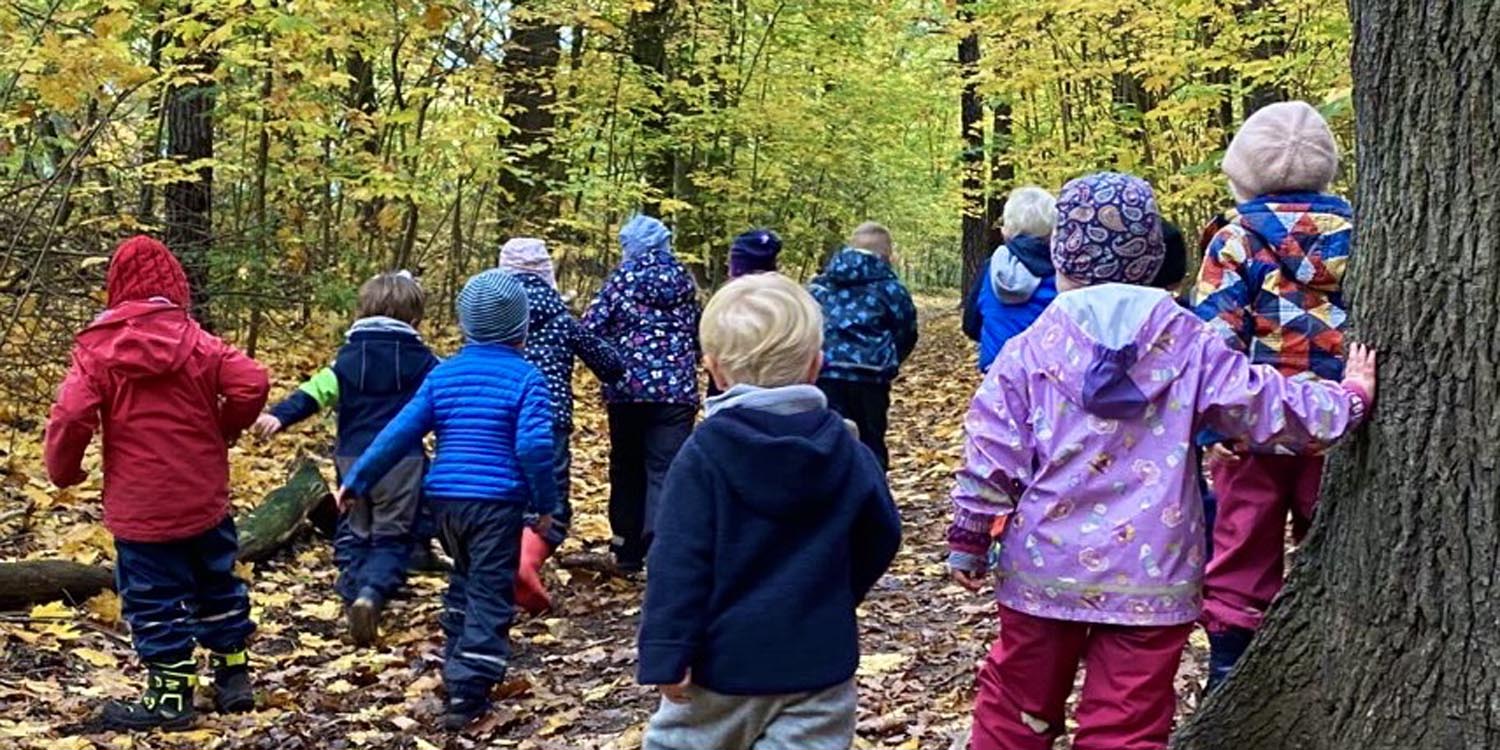 Kinder im Wald