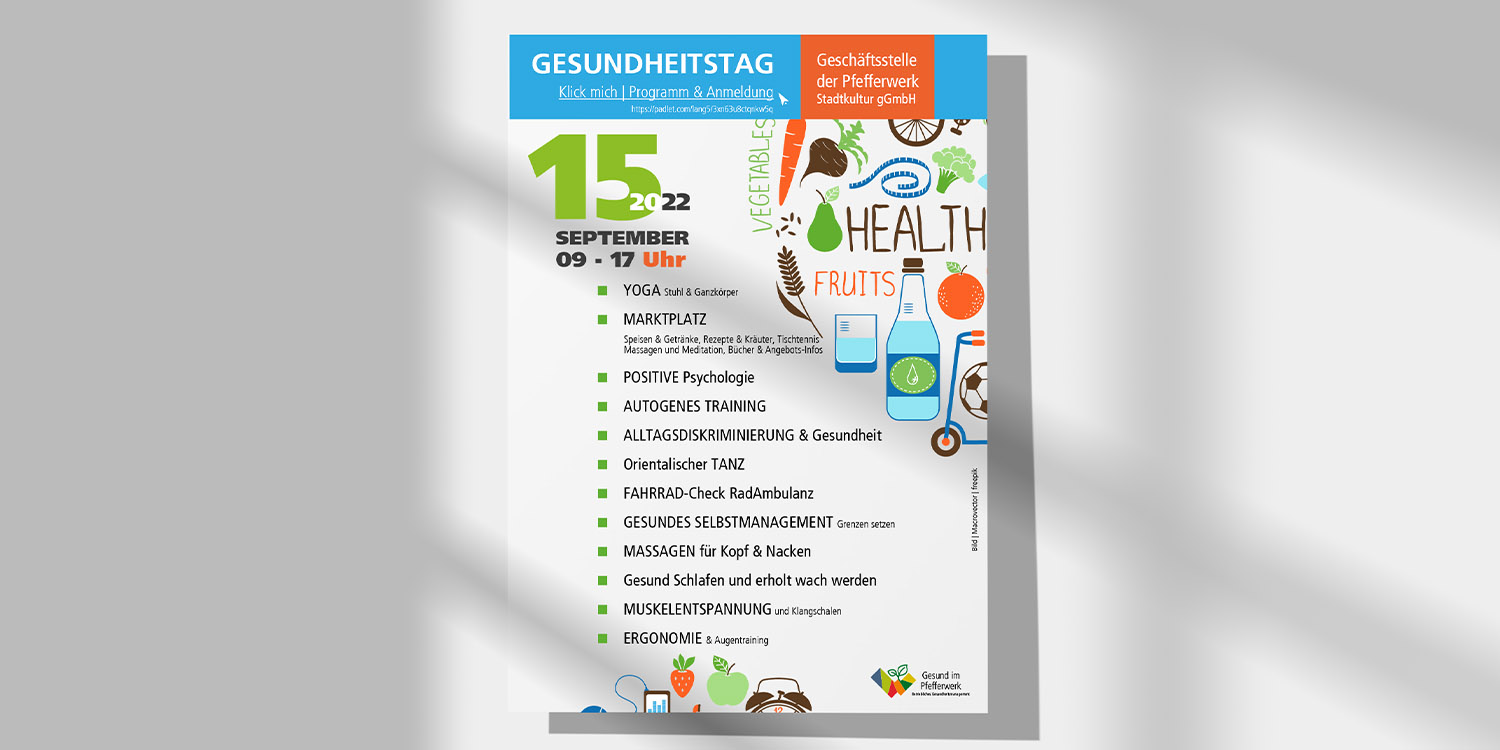 Plakat Gesundheitstag 2022