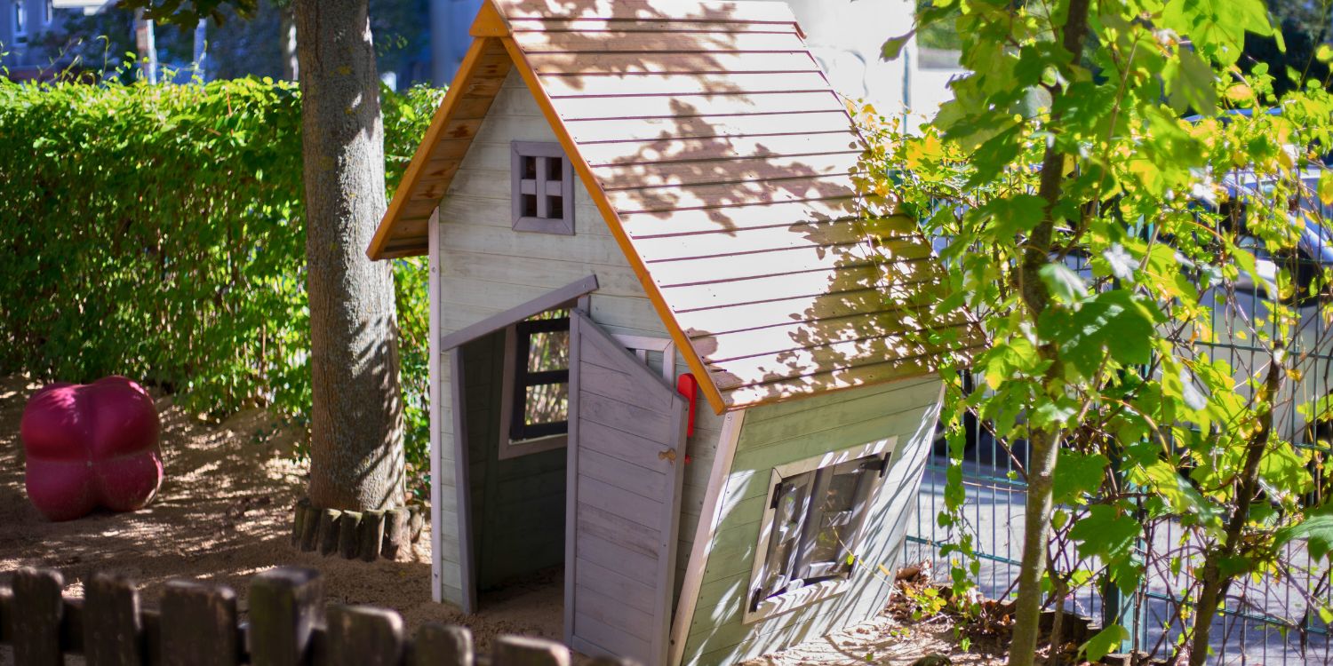 Holzhäuschen im Garten